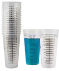 Mess Free Resin Mixing Cups 20 Pack 16 Ounce Clear Plastic Graduated Epoxy Mixing Cups For Paint Resin Stain And Cooking Reusable Half Pint Measuring