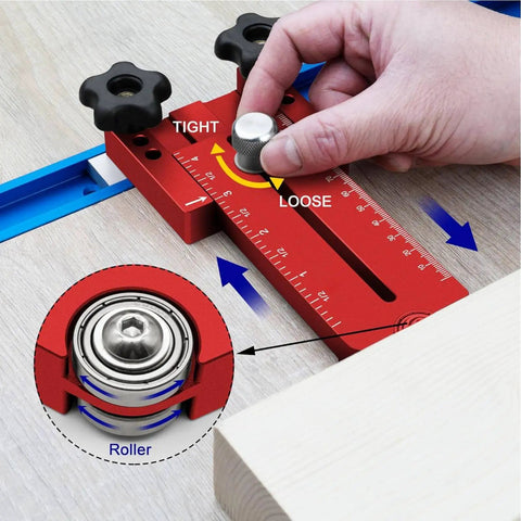 Thin Ripping Jig Made From Aluminum Alloy For Table Saw Router And Band Saw With Wide T Track And Miter Slot Compatibility
