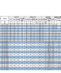 Table of specifications for Four Point Contact Slewing Ring Bearing With External Teeth For External Gear Mesh And Smooth Turntable Rotation
