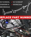 Dodge Ram Front Steering Linkage Drag Link Tie Rod Kit Replacement For 2003 To 2013 4WD Trucks Fits Ram 1500 2500 3500 Replaces 52122362AL 52122362AF DS800981A 6505623AA 68039930AA, front view installed
