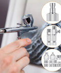 14 Piece Airbrush Adapter Set With Quick Disconnect Fittings And Quick Release Hose Connectors for air compressors in use