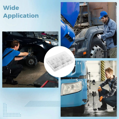 Mechanics using Pro Grade Stainless Steel 304 Pin Kit With Cotter Pins Clevis Pins And R Clips for auto and truck repairs.