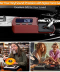 Digital Turntable Tracking Force Scale Gauge For Vinyl Nerds Precise Stylus Pressure Meter For Accurate Cartridge Readouts Protect Records And Tonearm Easy Calibration And Superior Sound red digital gauge on vinyl turntable