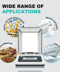 Top Notch Lab Grade Digital Analytical Balance With Auto Internal Calibration 0.1 Milligram Sensitivity And 220 Gram Capacity