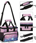 Insulated Picnic Backpack Lunch Box For Women And Men Portable Tote Lunch Bag Keeps Food Fresh For Picnics Beach Work Travel Office Or Camp Spacious 12X9X10 Inch Bag Easy On The Go with adjustable strap and zipper