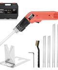 Romech Hot Knife Foam Cutter 200W Electric Air Cooled Kit with blades, heavy-duty case, and cleaning brush for craft projects.