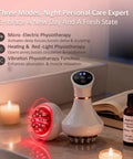 Premium Lymphatic Drainage Massager For Body Shaping With Microcurrent, Vibration, Light And Heat Therapies, displayed on a surface.