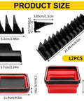 Magnetic Wrench Organizer And Collapsible Magnetic Parts Trays For SAE And Metric Tools, Dope Modular Tool Storage With Labeled Slots