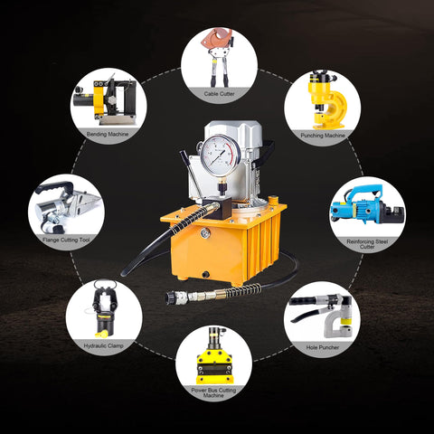 Heavy Duty 10000 Psi Electric Hydraulic Pump Power Pack 750 Watt Motor 7 Liter Tank Single Acting Solenoid Valve Smooth As Butter Operation For Metal Presses Industrial Jacks And Bending Machines