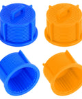 4-Pack Washer Water Filter Screen Set With Two Hot Orange And Two Cold Blue Screens Replacement Inlet Valve Filters