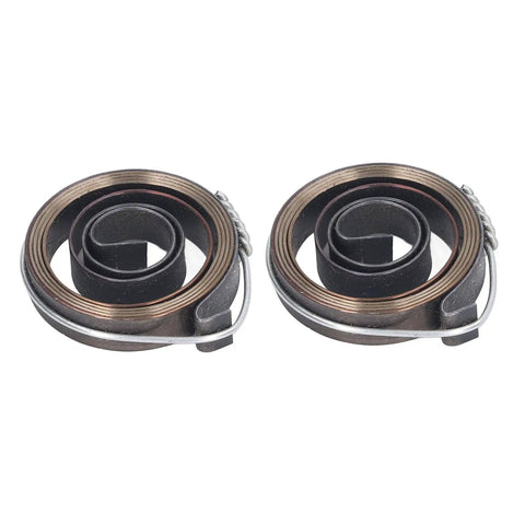 Two Pack Drill Press Quill Feed Return Coil Spring, Premium Durable Spring Steel, 8mm Width, 35mm Outer Diameter
