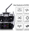Ten And Twelve Channel Radio Transmitter And Receiver With Beefed Up Long Range And DSSS FHSS Tech featuring AT9S Pro model