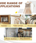 Wide range of applications for 40 Pack Clear Garment Bags for Hanging Clothes, 60x90cm Plastic Dry Cleaning Bags