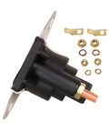 Starter Relay And Solenoid Switch For Mercury Mercruiser Outboard Motors 8HP-115HP 12V Fits Sierra 18-5816 89-96054T 89-96054 8M0185149 Replacement Ready-To-Go Premium Quality Marine Electrical Part, shown with accessories