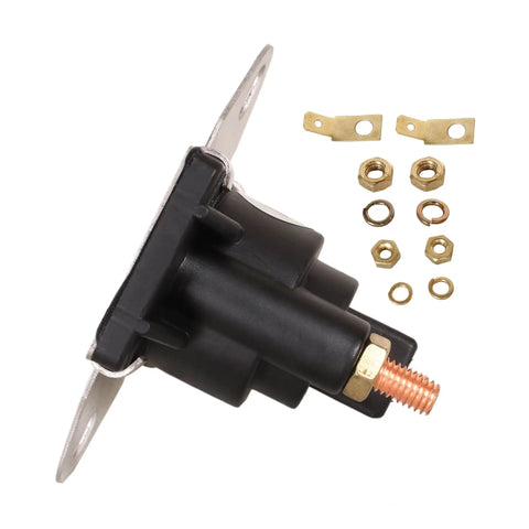 Starter Relay And Solenoid Switch For Mercury Mercruiser Outboard Motors 8HP-115HP 12V Fits Sierra 18-5816 89-96054T 89-96054 8M0185149 Replacement Ready-To-Go Premium Quality Marine Electrical Part, shown with accessories