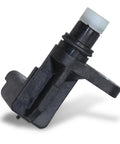 Plug-N-Play Camshaft Position Sensor For Mini Cooper Countryman Paceman Models, OEM-Grade Engine Timing Sensor For Accurate Fuel Injection And Smooth Starts. Black plastic sensor on white background