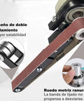 Badass Angle Grinder To Belt Sander Conversion Adapter Swaps 100Mm And 125Mm Discs In Seconds showing double bearing design for stability.