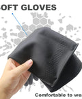 Heavy Duty Rubber Chemical Resistant Gloves Crafted For Nitty Gritty Cleaning And Toughest Safety Tasks Featuring Diamond Grip Pattern For Better Control On The Job In Large Single Pair, displayed in hand.