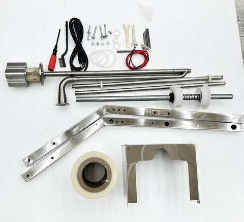 Straight Up Automatic Paste And Liquid Filling Sealer With Horizontal Mixing Hopper 10 To 100 Milliliter Precision Filler components and assembly parts.