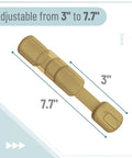 6 Pack Child Safety Strap Locks In Golden Beige For Cabinets, Drawers, Appliances, Furniture And Fridge, Easy Install With Quick 3M Adhesive