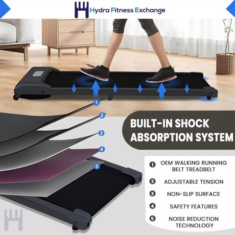 Wide Running Belt For Treadmills 18 Inch By 104 Inch With Phenomenal Grip, Multi Layer Under Desk Replacement Treadbelt