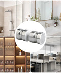Shower Glass Door Handle For Sliding Doors, Double-Sided Back-To-Back Pull Hardware, Brushed Nickel Finish