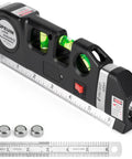 Must Have Multipurpose Laser Level Tool Kit With Cross Line Beam Self Leveling Line Leveler And Metric Rulers For Indoor Projects