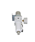 Heavy Duty Built To Last 3/8 Inch NPT Compressed Air Filter Regulator Piggyback Combo with metal bowl and gauge