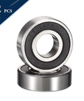 HiPicco 6009-2RS deep groove ball bearings, 45x75x16 mm, chrome steel with double rubber seals, 2 pcs