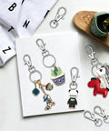 120 Piece Zinc Alloy Swivel Snap Hooks With Rugged Key Rings For Jewelry Crafting And Gear Building Hella Durable Top Shelf Metal Hardware Clasps Straight Up Built To Last, displayed with accessories.