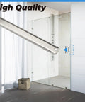 Stainless Steel U Channel Shower Door Magnet With Screws For Swing Doors And Strike Jamb Heavy Duty Magnetic Seal Kit in bathroom