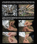 Instructions using Three Pack Reflective Thermal Emergency Blankets For Survival Gear And Camping Space Blankets 140x210 cm