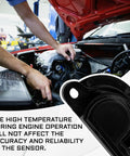 Technician installing Built Tough Throttle Position Sensor TP For Chevy Buick Cadillac with precision in engine compartment.