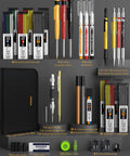 Heavy Duty Carpenter Pencil Kit With Replacement Leads And Mechanical Pencils For Woodworking And Diy Crafting Projects Hella Durable Legit Hands On Workshop Essential With Sharpener in a toolbox layout.