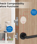 Smart Door Lock With Built In WiFi Camera And Doorbell For Front Door 6 In 1 Keyless Entry Deadbolt compatibility guide image