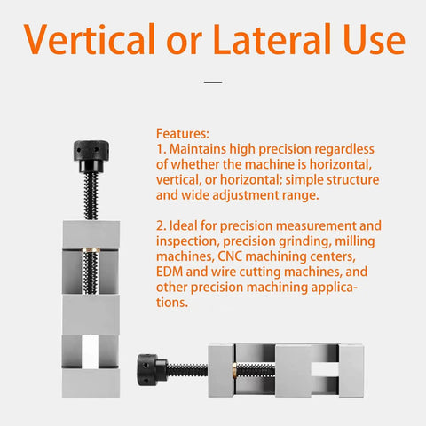 Heavy Duty Precision Milling Machine Vise With Badass Jaw Grip For Cnc Machining And Precision Grinding, versatile for vertical or lateral use.