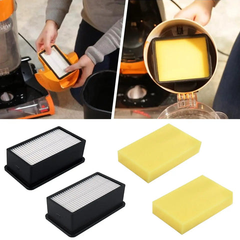 Vacuum Filter 2 Pack For Bissell CleanView Upright 9595A 9595R 95956 85312 85321 7636 391 No Brainer Replacement Set in use