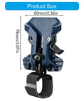 Heavy Duty Drill Belt Clip Hook With Auto Lock Release Mechanism For Cordless Drivers Hammer Drills And Impact Tools, size measurement 60mm x 78mm.