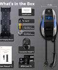 Level 2 Home EV Charger 9.6kW 40A With LCD Display 240V NEMA 14 50 Plug Wall Mounted with accessories included