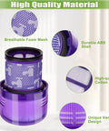 3 Pack Dyson Vacuum Filter Replacement For V15 Detect V11 Torque Drive And V11 Animal Cordless Vacuum Models Compare To Part 970013 02