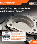 Rear Passenger Side Loaded Steering Knuckle for Ford Models OE Fix preassembled with anti-corrosion coating close-up