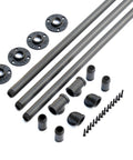 Solid As A Rock 16 Foot Black Industrial Pipe Handrail Wall Mounted Railing For Indoor Stairs Built Dead Nuts Strong hardware components
