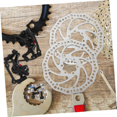 Radical Performance Mechanical Disc Brake Set For Mountain Bikes Front And Rear 160Mm Rotors components with calipers and tools.