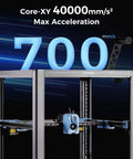 Voron 2.4 Inspired Open Source Core XY 3D Printer With Beast Mode 700mm/s Max Speed showcased with Core-XY 40000mm/s² acceleration