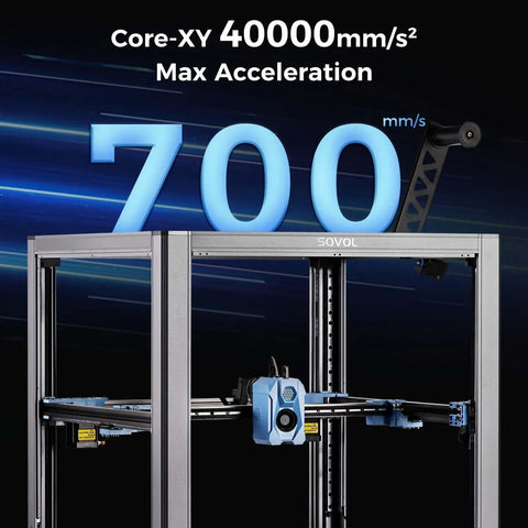 Voron 2.4 Inspired Open Source Core XY 3D Printer With Beast Mode 700mm/s Max Speed showcased with Core-XY 40000mm/s² acceleration