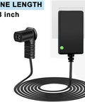 Universal 29V 2A Recliner Power Supply For Direct Wall Plug Use With AC DC Switching Adapter Plug And Play Ready For Major Sofa Motors And Top Furniture Brands Easy Replacement And Reliable Performance 98 inch cable, black 2-pin connector