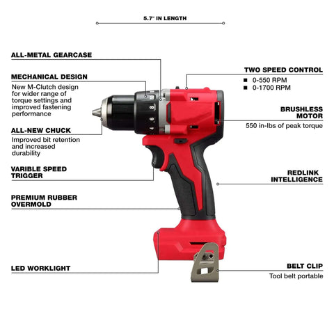 Compact 18 Volt Brushless Drill Driver Kit Built For Tight Squeeze Projects And Quick Fastening Operations Featuring Solid Cordless Power Delivering Serious Kickass Performance Daily, showing side view with all-metal gearbox.