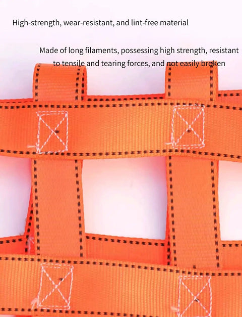 Rugged Cargo Lifting Net For Secure Transport And Construction Tasks 200x200 Cm 2 Ton Capacity 15 Cm Grid polyester material