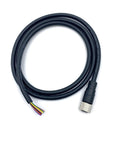 M12 12 Pin Female Connector Cable A Code Straight Aviation Plug Electrical PVC, 5m, unshielded, for harsh environments