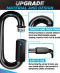 Eight Pack 2.3 Inch Chain Quick Links Heavy Duty Connectors Anti Rust 900 Lb Load Carabiners design details